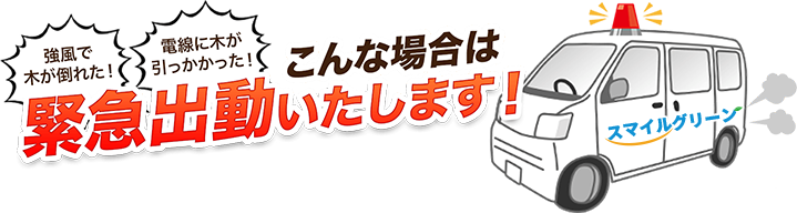 こんな場合は緊急出動いたします!